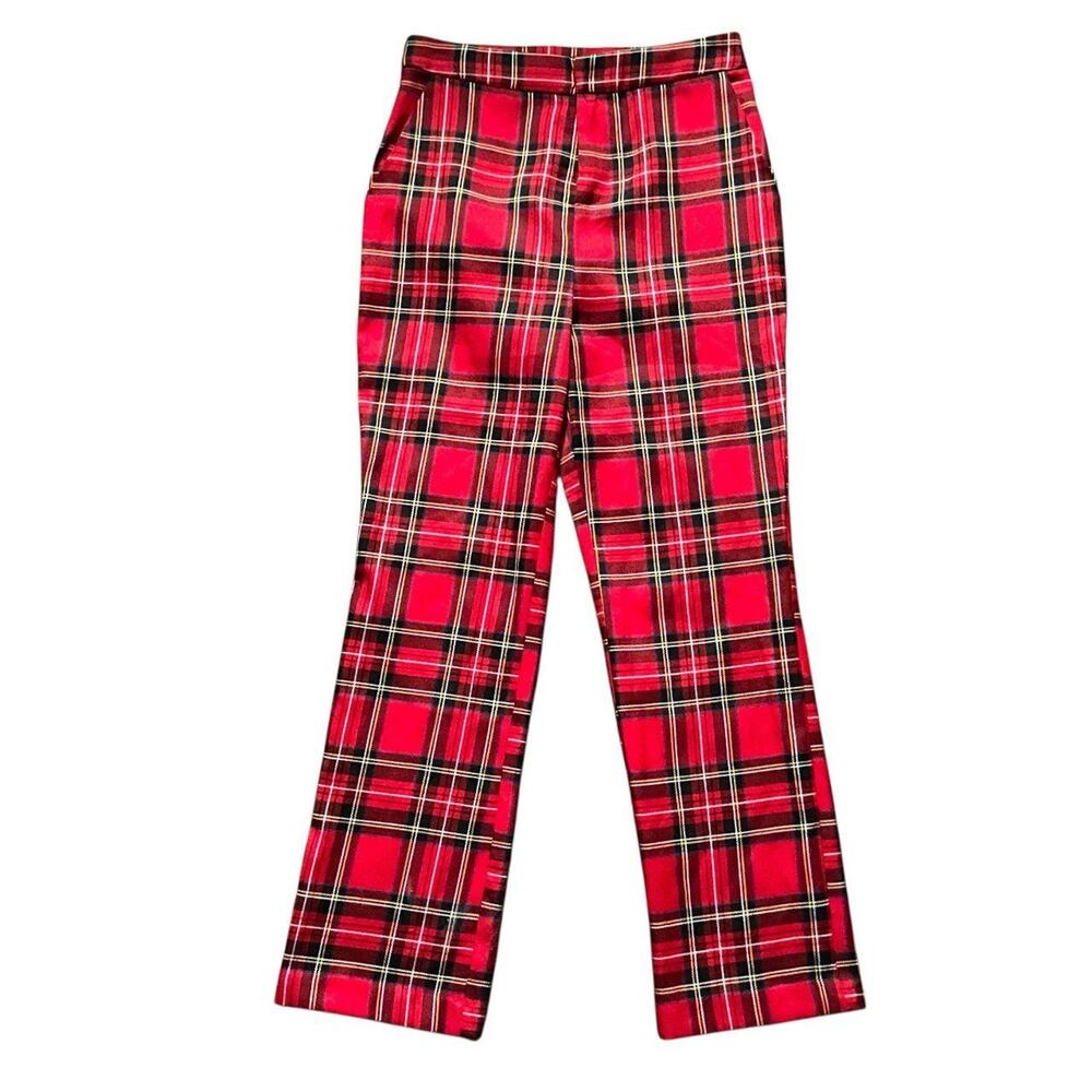 Forever 21 Red Plaid Tartan Pants: Y2K, Modern